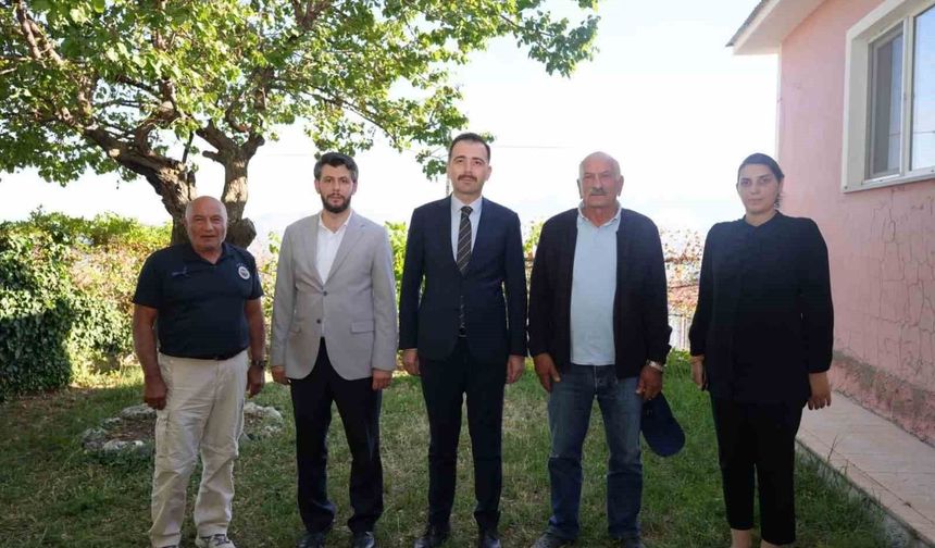 Üzümlü'de Kıbrıs gazisine ziyaret