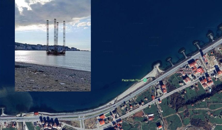 Pazar Hamidiye'deki Sondaj Platformu merak uyandırdı