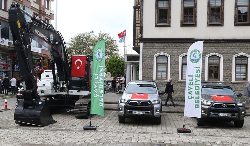 Çayeli Belediyesi Araç Filosuna 3 Yeni Takviye
