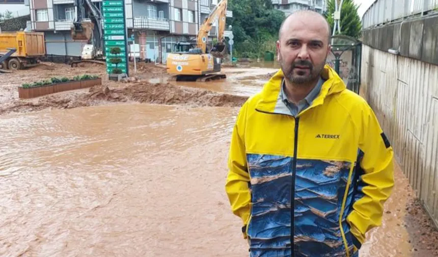 İyidere Belediye Başkanı Saffet Mete: 'İlçemizde metrekareye 135 kg yağış düşmüş'