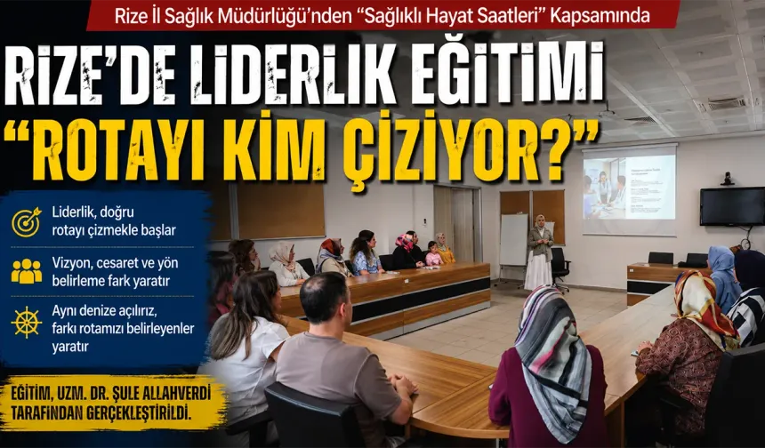 Rize’de “Rotayı Kim Çiziyor?” Eğitimi Gerçekleştirildi