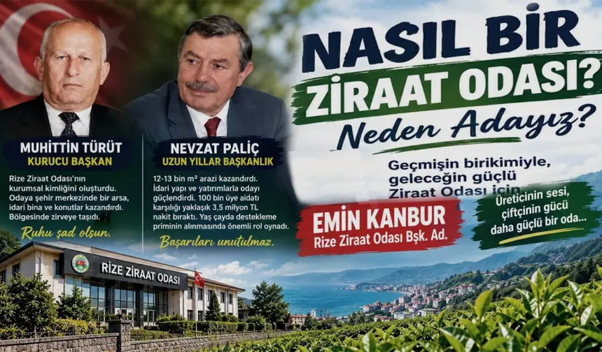 NASIL BİR ZİRAAT ODASI? NEDEN ADAYIZ?