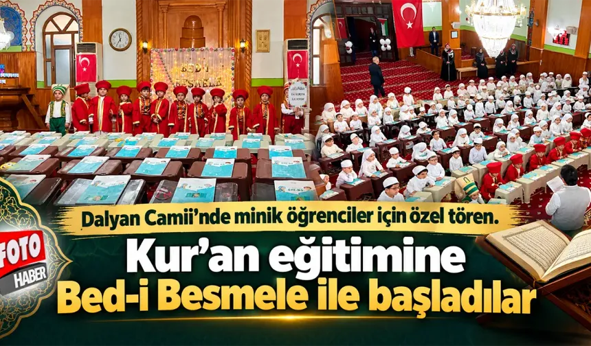 Rize Dalyan Camii’nde Minik Öğrenciler İçin Bed-i Besmele Töreni