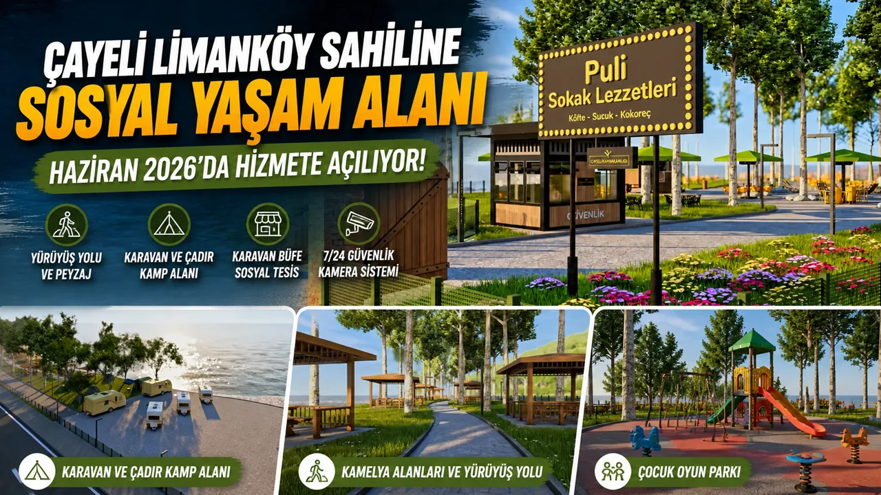 Çayeli Limanköy Sahiline Sosyal Yaşam Alanı Projesi