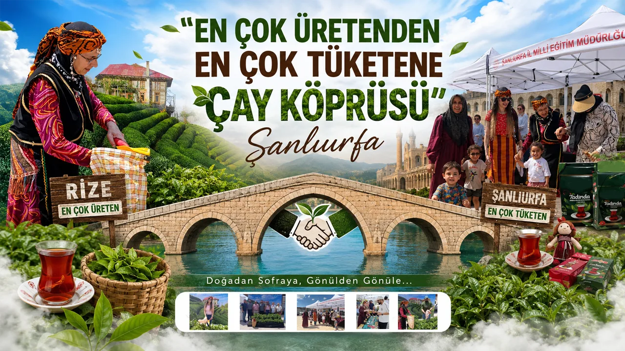 " En Çok Üretenden En Çok Tüketene Çay Köprüsü” Şanlıurfa'da