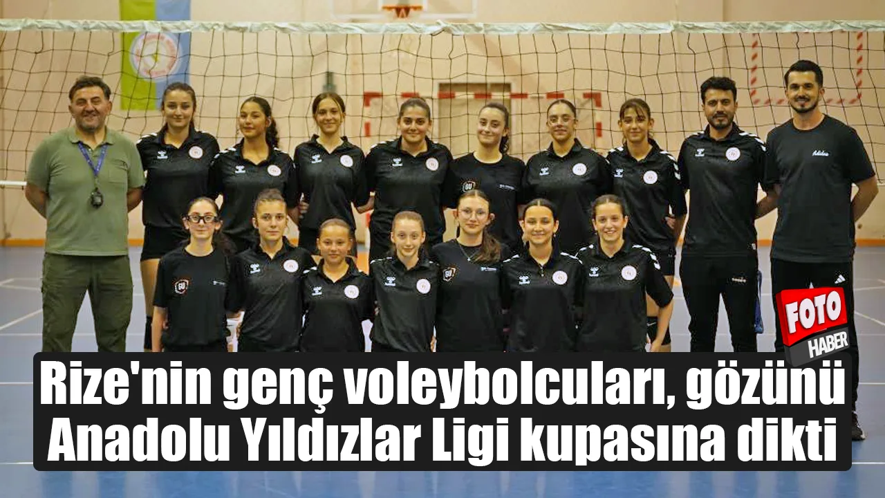 Rize'nin genç voleybolcuların hedefi kupa