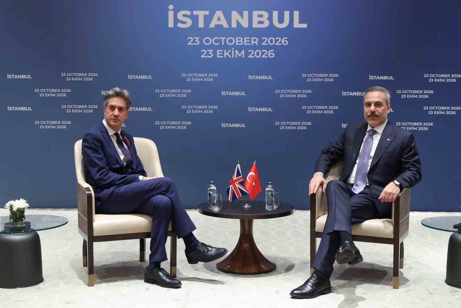 Bakan Fidan, İngiliz mevkidaşı Miliband ile bir araya geldi