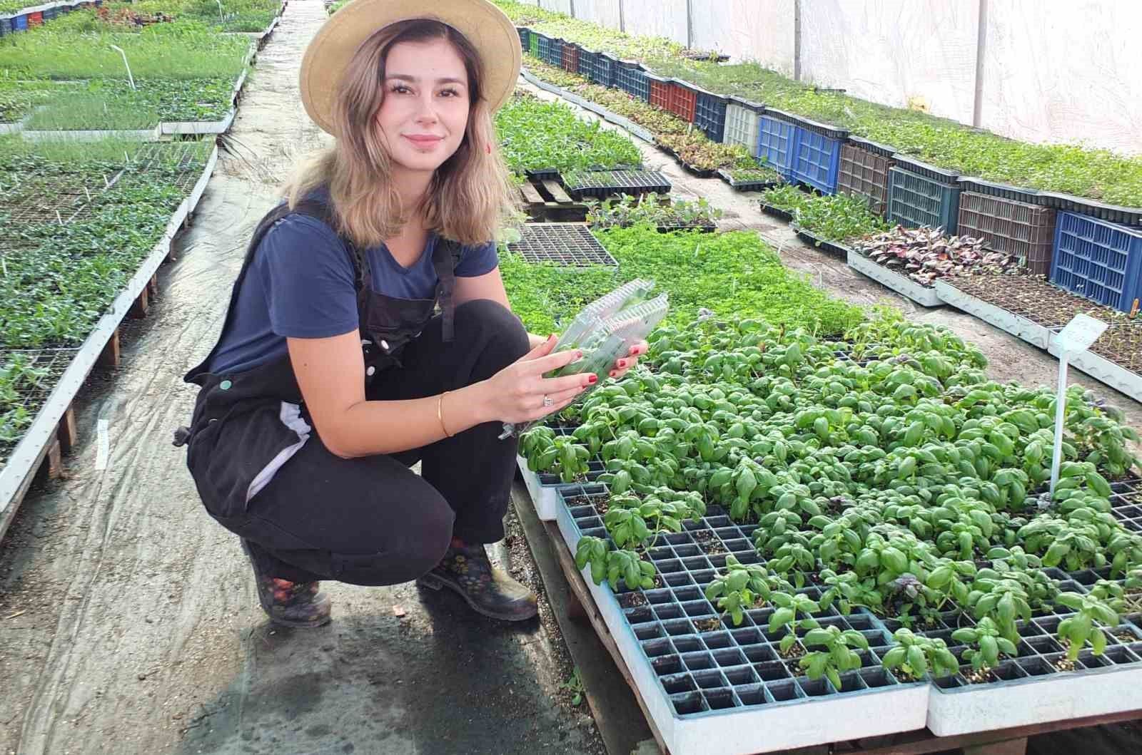 Balıkesirli kadın girişimci yurdun her tarafına fide gönderiyor