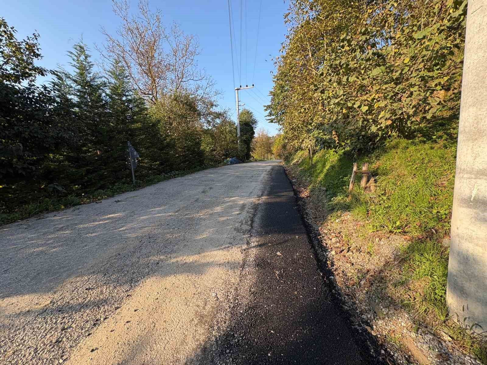 Düzce'de köy yolları kışa hazırlanıyor