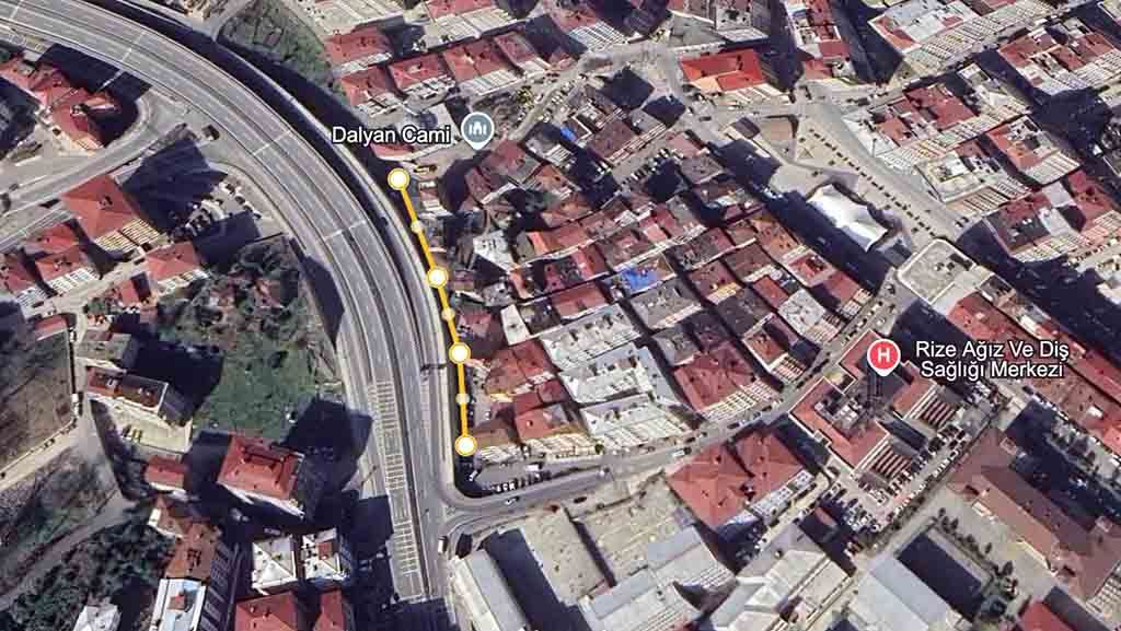Rize Çamlıbel Tophane Yaya Yolu 3