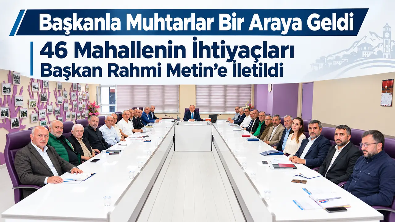 Rize’de 46 Mahallenin Talepleri Başkan Metin’e İletildi
