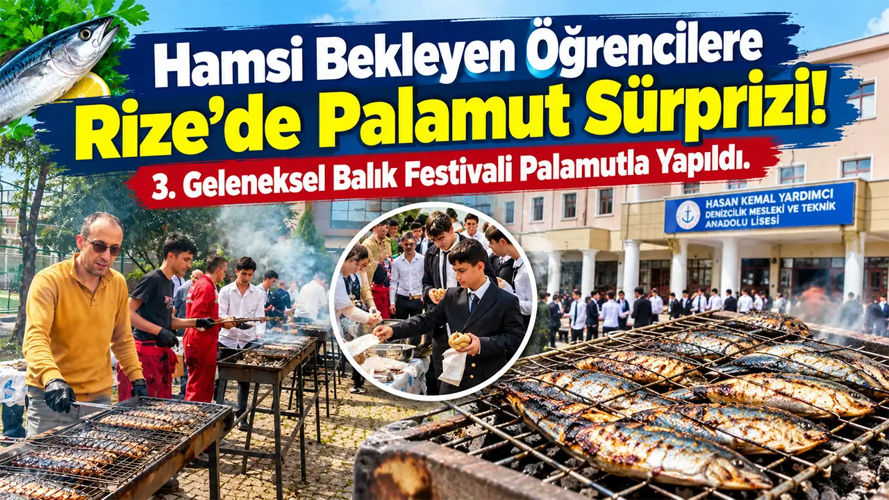 Hamsi Yok, Palamut Var! Rize’de Öğrencilere Balık Şöleni